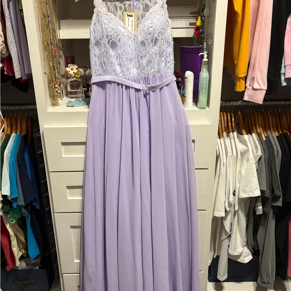 Lavender Lace Maxi Dress